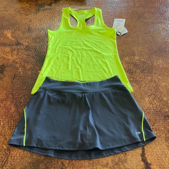 90 Degree by Reflex Racer-Back Sleeveless Workout Top Fluorescent Yellow Size M - Picture 11 of 11